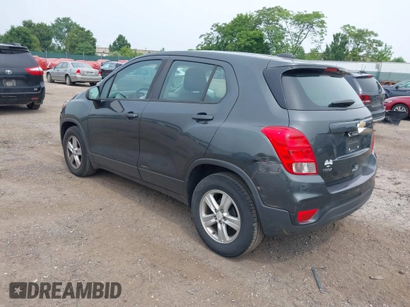 2020 Chevrolet Trax LS with VIN 3GNCJKSB2LL224969, listed as a IAAI auction lot 42506333 with 101,529 mi miles and . Bid and sale history available at DreamBid. Image 3.