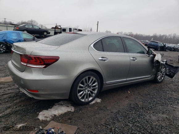 2017 Lexus LS with VIN JTHBL5EF1H5145295, listed as a Copart auction lot 42966075 with 0 mi miles and Salvage Title. Bid and sale history available at carsss.com. Image 3.