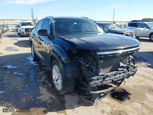 2023 Volkswagen Atlas Cross Sport 3.6L V6 SE w/Technology with VIN 1V2WE2CA4PC205727, listed as a IAAI auction lot 41380922 with 74,482 mi miles. Bid and sale history available at carsss.com. Image 1.