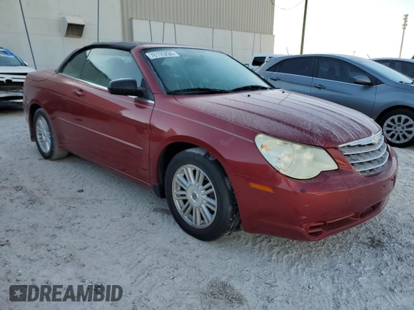 2008 Chrysler Sebring LX with VIN 1C3LC45K18N231952, listed as a Copart auction lot 78195234 with 0 mi miles and Salvage Title. Bid and sale history available at carsss.com. Image 4.