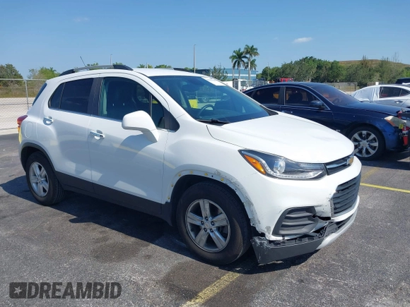2018 Chevrolet Trax LT with VIN KL7CJLSB5JB591732, listed as a IAAI auction lot 42232548 with 153,859 mi miles and . Bid and sale history available at carsss.com. Image 1.
