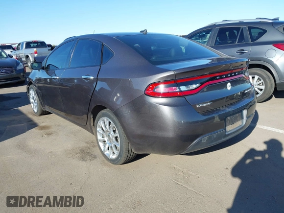 2015 Dodge Dart Limited with VIN 1C3CDFCB0FD112725, listed as a IAAI auction lot 41836277 with 119,860 mi miles. Bid and sale history available at carsss.com. Image 3.
