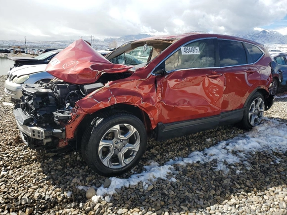 2018 Honda CR-V EX-L with VIN 2HKRW2H88JH603374, listed as a Copart auction lot 48544975 with 133,890 mi miles and Salvage Title. Bid and sale history available at carsss.com. Image 1.