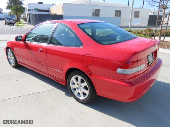 2000 Honda Civic Si with VIN 1HGEM115XYL042004, listed as a Copart auction lot 48327615 with 184,248 mi miles and Salvage Title. Bid and sale history available at carsss.com. Image 4.