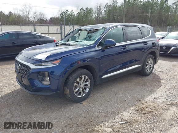 2020 Hyundai Santa Fe SE with VIN 5NMS23AD6LH174584, listed as a IAAI auction lot 41813950 with 107,852 mi miles. Bid and sale history available at carsss.com. Image 23.