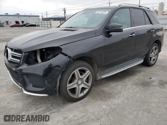 2016 Mercedes-Benz GLE 350 z VIN 4JGDA5JB4GA746480, wystawiony jako Copart lot #56714325 z przebiegiem 130 150 mil mil oraz Szkoda całkowita • Salvage title. Historia ofert i sprzedaży dostępna na DreamBid. Obrazek 1.