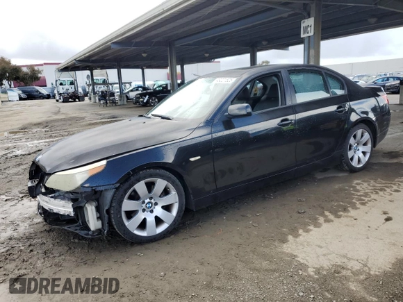 2004 BMW 5 Series 530i with VIN WBANA73534B061028, listed as a Copart auction lot 49221525 with 156,646 mi miles and Salvage Title. Bid and sale history available at DreamBid. Image 1.