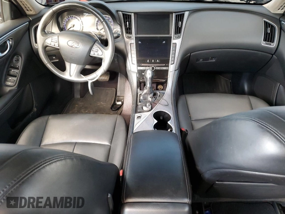 2017 Infiniti Q50 3.0t Signature Edition with VIN JN1EV7AR7HM839180, listed as a Copart auction lot 83185234 with 96,311 mi miles and Salvage Title. Bid and sale history available at carsss.com. Image 8.