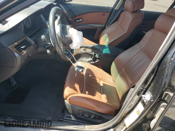 2007 BMW 5 Series 530xi with VIN WBANF73577CU24530, listed as a Copart auction lot 52194315 with Not Provided miles and Salvage Title. Bid and sale history available at carsss.com. Image 7.