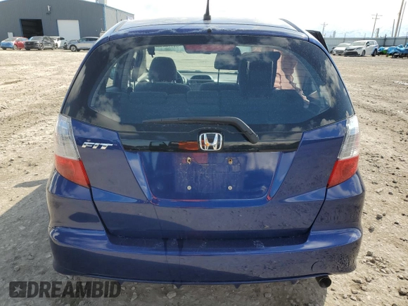 2013 Honda Fit with VIN JHMGE8H30DC013511, listed as a Copart auction lot 51520495 with 0 mi miles and Salvage Title. Bid and sale history available at carsss.com. Image 6.