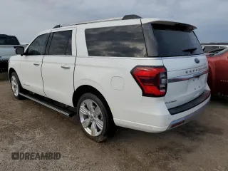 2024 Ford Expedition Max Platinum with VIN 1FMJK1M81REA23223, listed as a Copart auction lot 74358344 with Not provided miles and Non repairable. Bid and sale history available at DreamBid. Image 2.