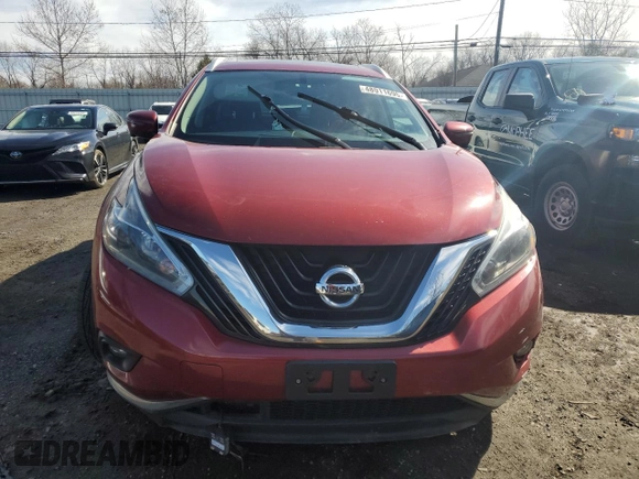 2018 Nissan Murano SL with VIN 5N1AZ2MH5JN130488, listed as a Copart auction lot 48911695 with 133,871 mi miles and Salvage Title. Bid and sale history available at DreamBid. Image 5.
