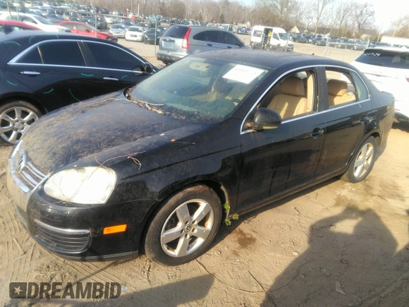 2008 Volkswagen Jetta Sedan SE with VIN 3VWRM71K68M175041, listed as a IAAI auction lot 41803722 with 1 mi miles. Bid and sale history available at carsss.com. Image 2.
