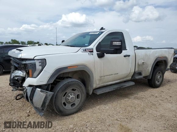 2024 GMC Sierra 1500 with VIN 1GT38LEY8RF170736, listed as a Copart auction lot 55106695 with 22,393 mi miles and Salvage Title. Bid and sale history available at DreamBid. Image 1.