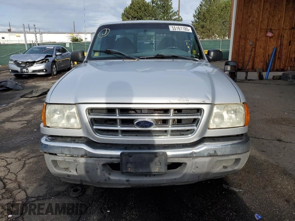 2003 Ford Ranger XL with VIN 1FTYR14U43PB50930, listed as a Copart auction lot 55161185 with 213,771 mi miles and Salvage title. Bid and sale history available at DreamBid. Image 5.