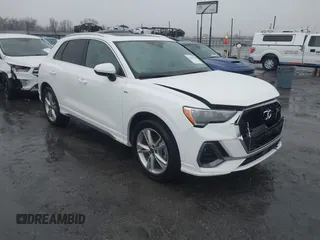 2021 Audi Q3 S line Premium with VIN WA1DECF39M1061718, listed as a IAAI auction lot 41409340 with 30,464 mi miles. Bid and sale history available at carsss.com. Image 1.