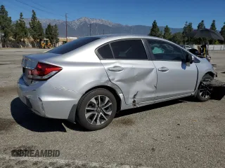 2015 Honda Civic EX with VIN 19XFB2F81FE200298, listed as a Copart auction lot 50373225 with 128,805 mi miles and Salvage Title. Bid and sale history available at DreamBid. Image 3.