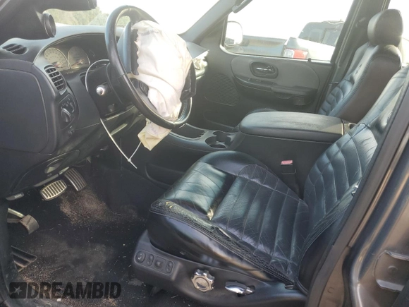 2002 Ford F-150 Harley Davidson with VIN 1FTRW07302KD36843, listed as a Copart auction lot 46342835 with 177,536 mi miles and Salvage Title. Bid and sale history available at carsss.com. Image 7.