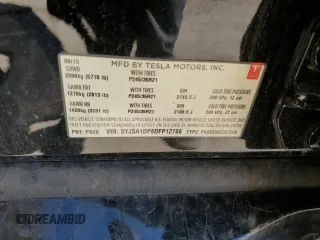 2013 Tesla Model S Performance с VIN 5YJSA1DP8DFP12766, выставлен на аукционе Copart как лот 50314155 с пробегом 55 820 миль миль и Списание • Salvage title. История ставок и продаж доступна на DreamBid. Изображение 14.