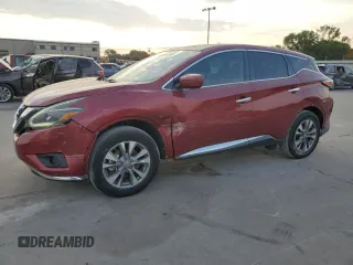 2018 Nissan Murano S with VIN 5N1AZ2MG9JN165381, listed as a Copart auction lot 67824824 with 58,112 mi miles and Clean Title. Bid and sale history available at carsss.com. Image 1.