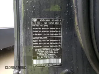 2013 Land Rover LR4 Lux z VIN SALAK2D49DA689178, wystawiony jako Copart lot #47948495 z przebiegiem 142 140 mil mil oraz Szkoda całkowita • Salvage title. Historia ofert i sprzedaży dostępna na DreamBid. Obrazek 14.
