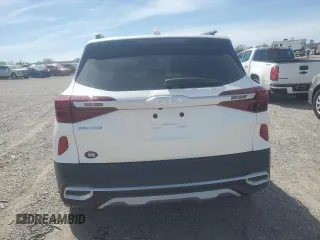2022 Kia Seltos SX with VIN KNDETCA2XN7286078, listed as a Copart auction lot 53471595 with 35,193 mi miles and Salvage title. Bid and sale history available at DreamBid. Image 6.