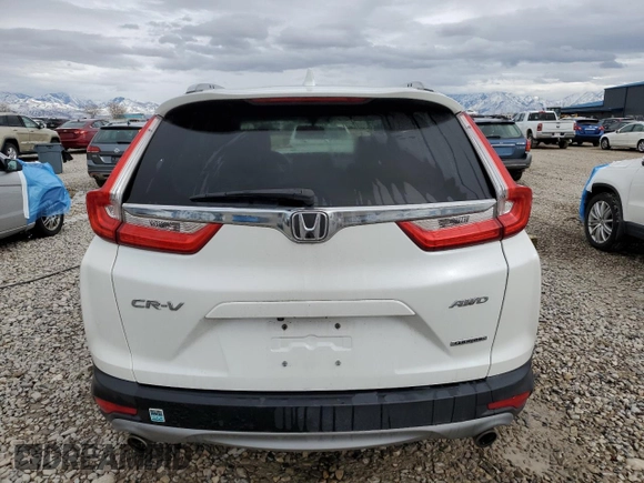 2019 Honda CR-V Touring with VIN 7FARW2H95KE015140, listed as a Copart auction lot 49655225 with 95,832 mi miles and Salvage Title. Bid and sale history available at carsss.com. Image 6.