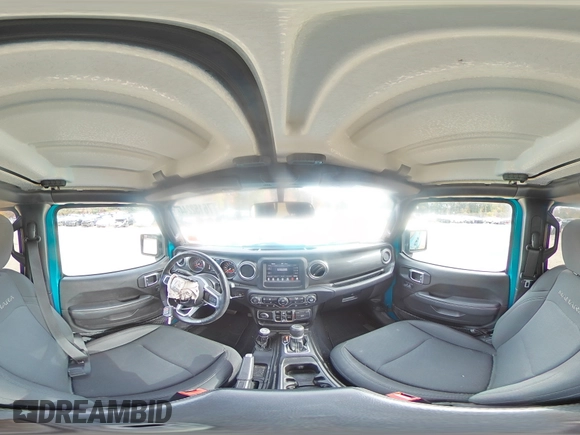 2020 Jeep Wrangler Unlimited Sahara with VIN 1C4HJXEN5LW107415, listed as a Copart auction lot 76152244 with 117,840 mi miles and Salvage title. Bid and sale history available at DreamBid. Image 14.