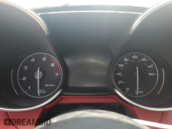 2018 Alfa Romeo Giulia Ti Sport with VIN ZARFAECN3J7599728, listed as a Copart auction lot 57711005 with Not provided miles and Salvage title. Bid and sale history available at DreamBid. Image 9.