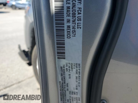2022 Jeep Compass Latitude with VIN 3C4NJDBB7NT141571, listed as a Copart auction lot 45986455 with Not Provided miles and Salvage Title. Bid and sale history available at DreamBid. Image 15.