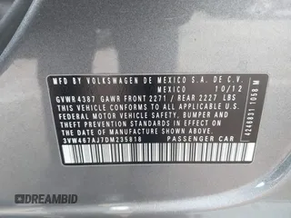 2013 Volkswagen Jetta GLI Autobahn with VIN 3VW467AJ7DM235818, listed as a IAAI auction lot 41061837 with 157,507 mi miles and . Bid and sale history available at DreamBid. Image 9.
