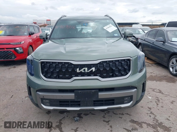 2023 Kia Telluride SX Prestige X-Pro with VIN 5XYP5DGC4PG358441, listed as a IAAI auction lot 41909816 with 19,973 mi miles and . Bid and sale history available at DreamBid. Image 12.