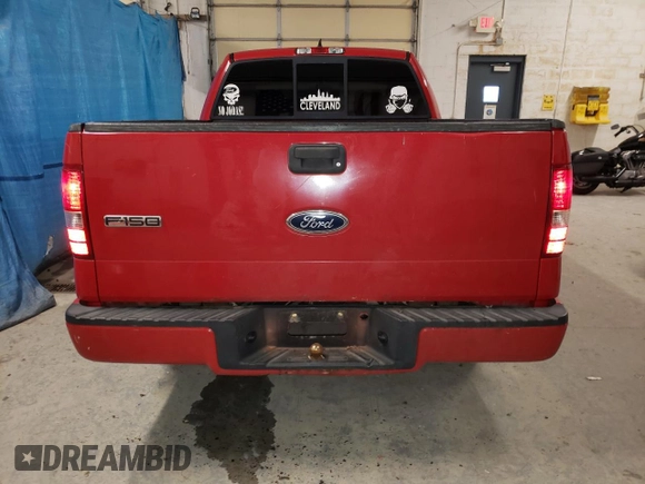 2005 Ford F-150 STX with VIN 1FTRX12W95KC37074, listed as a Copart auction lot 87368844 with 218,289 mi miles and Clean Title. Bid and sale history available at carsss.com. Image 6.