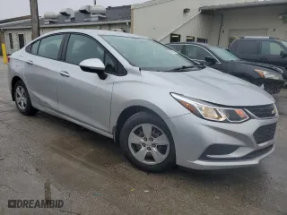 2017 Chevrolet Cruze LS with VIN 1G1BC5SM8H7201802, listed as a Copart auction lot 84843384 with 48,778 mi miles and Salvage Title. Bid and sale history available at carsss.com. Image 4.