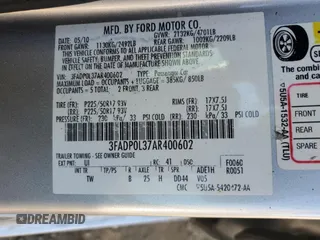 2010 Ford Fusion Hybrid with VIN 3FADP0L37AR400602, listed as a Copart auction lot 73542994 with 111,895 mi miles and Salvage Title. Bid and sale history available at carsss.com. Image 12.