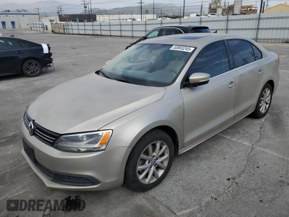 2014 Volkswagen Jetta Sedan SE w/Connectivity/Sunroof PZEV with VIN 3VWD17AJ0EM325358, listed as a Copart auction lot 53003245 with 25,440 mi miles and Salvage Title. Bid and sale history available at carsss.com. Image 1.