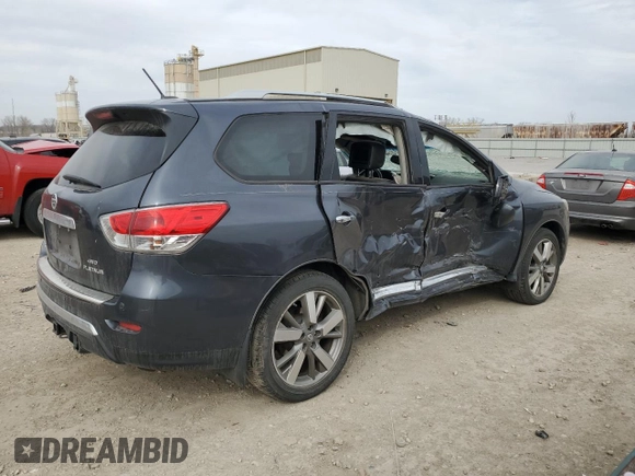 2014 Nissan Pathfinder SV with VIN 5N1AR2MM5EC641116, listed as a Copart auction lot 49459495 with 137,754 mi miles and Salvage Title. Bid and sale history available at carsss.com. Image 3.