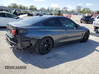 2015 BMW 4 Series 428i with VIN WBA3N3C55FK233471, listed as a Copart auction lot 51996865 with 129,520 mi miles and Salvage title. Bid and sale history available at DreamBid. Image 3.