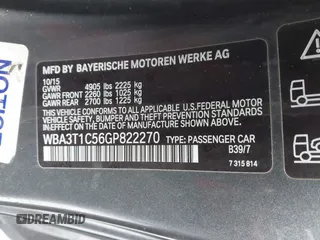 2016 BMW 4 Series 428i xDrive with VIN WBA3T1C56GP822270, listed as a IAAI auction lot 41557665 with 116,637 mi miles and . Bid and sale history available at carsss.com. Image 9.