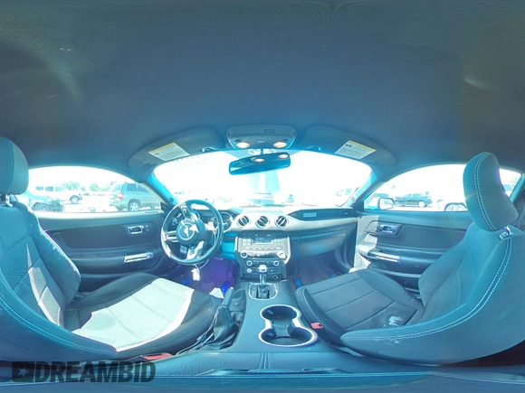 2017 Ford Mustang V6 with VIN 1FA6P8AM2H5209900, listed as a Copart auction lot 60493055 with 93,160 mi miles and Salvage title. Bid and sale history available at DreamBid. Image 14.