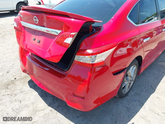 2015 Nissan Sentra S with VIN 3N1AB7AP0FY293287, listed as a IAAI auction lot 42022416 with 122,695 mi miles. Bid and sale history available at carsss.com. Image 6.