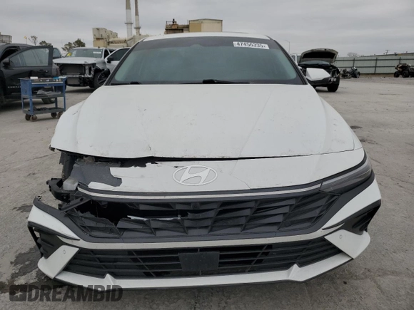 2024 Hyundai Elantra Limited with VIN KMHLP4DG9RU661275, listed as a Copart auction lot 47456335 with 11,501 mi miles and Salvage Title. Bid and sale history available at DreamBid. Image 5.
