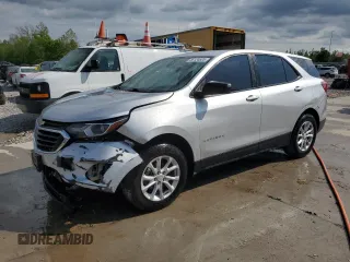 2021 Chevrolet Equinox LS z VIN 3GNAXSEV0MS110973, wystawiony jako Copart lot #56124605 z przebiegiem 54 795 mil mil oraz Szkoda całkowita • Salvage title. Historia ofert i sprzedaży dostępna na DreamBid. Obrazek 1.