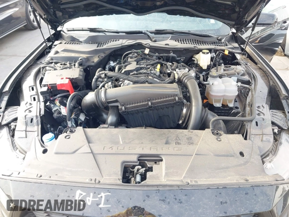 2024 Ford Mustang EcoBoost with VIN 1FA6P8TH0R5136513, listed as a IAAI auction lot 42154861 with 9,281 mi miles and . Bid and sale history available at DreamBid. Image 10.