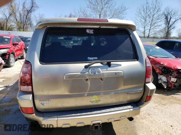 2004 Toyota 4Runner SR5 with VIN JTEBU14R048019887, listed as a Copart auction lot 89017185 with 254,301 mi miles and Non Repairable. Bid and sale history available at DreamBid. Image 6.