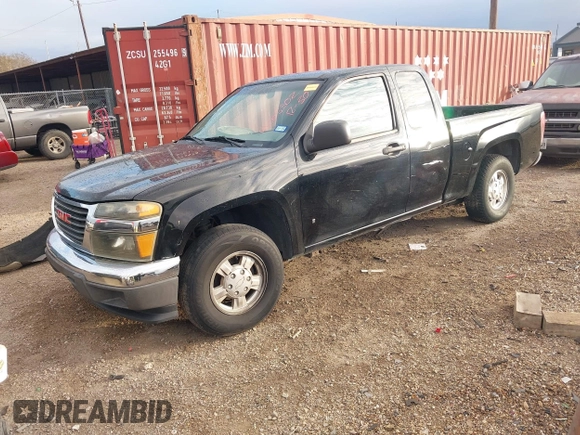 2007 GMC Canyon SL with VIN 1GTCS19EX78252930, listed as a IAAI auction lot 41205302 with 184,769 mi miles. Bid and sale history available at carsss.com. Image 2.