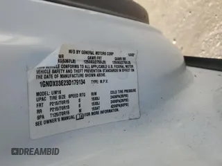 2003 Chevrolet Venture w/1SA Pkg with VIN 1GNDX03E23D179134, listed as a Copart auction lot 41536875 with 206,192 mi miles and Salvage Title. Bid and sale history available at carsss.com. Image 13.