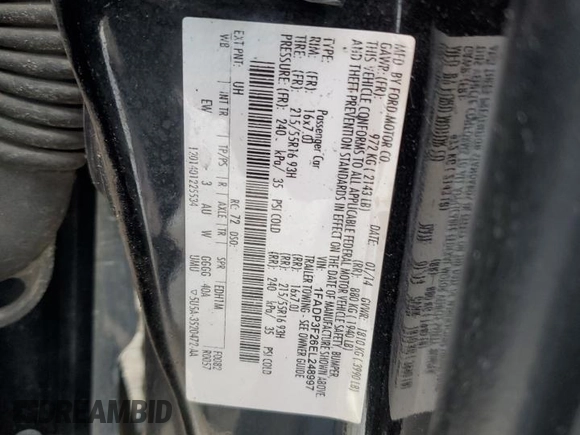 2014 Ford Focus SE with VIN 1FADP3F26EL248997, listed as a Copart auction lot 49237395 with 149,899 mi miles and Salvage Title. Bid and sale history available at carsss.com. Image 12.