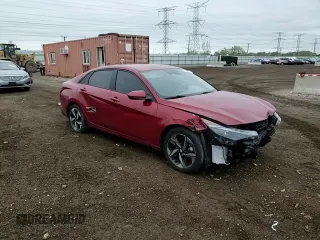 2023 Hyundai Elantra SEL with VIN KMHLS4AGXPU617964, listed as a Copart auction lot 55487845 with 32,060 mi miles and Salvage title. Bid and sale history available at DreamBid. Image 14.
