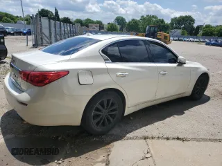 2017 Infiniti Q50 Premium with VIN JN1EV7AR1HM833083, listed as a Copart auction lot 58192595 with 140,939 mi miles and Clean title. Bid and sale history available at DreamBid. Image 3.